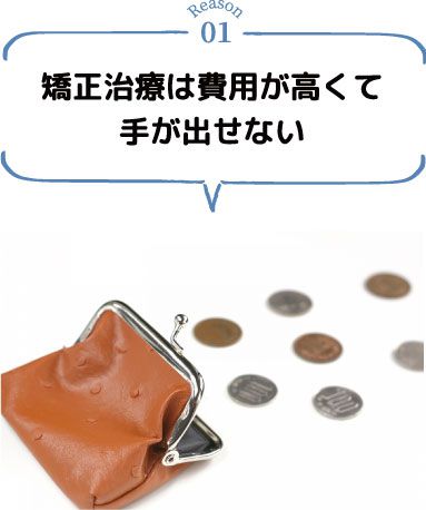 矯正治療が高くて手が出せない